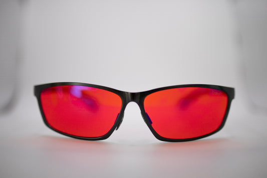 Lunettes rouges anti-lumière bleue